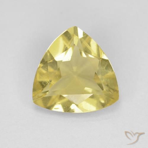 1.18ct Natural Amarelo Terroso Berilo, Trilhão, VVS