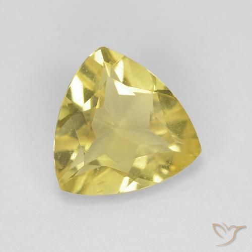 Berilo Amarelo Terroso Natural 1.18ct, Trilhão, VVS