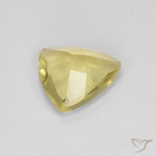 Berilo amarelo médio Natural 0.91ct, Trilhão, VVS