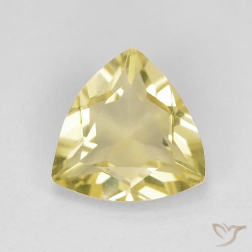 1.51ct Natural Amarelo Terroso Berilo, Trilhão, VVS