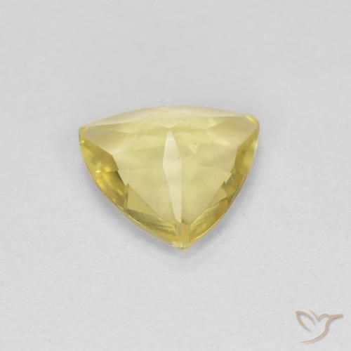 Berilo amarelo médio Natural 0.73ct, Trilhão, VVS