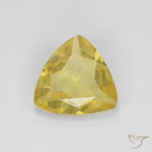 1.01ct Natural Luz amarela Berilo, Trilhão, VVS