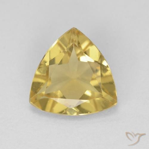 1.22ct Natural amarelo rico Berilo, Trilhão, VVS
