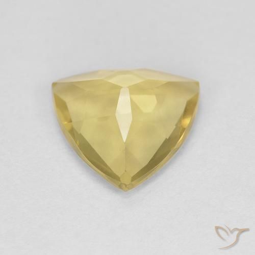 Berilo amarelo rico Natural 1.22ct, Trilhão, VVS