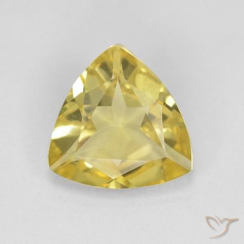1.30ct Natural Luz amarela Berilo, Trilhão, VVS