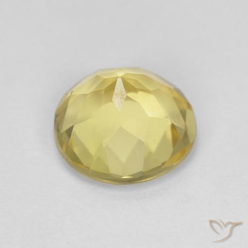 Berilo Luz amarela Natural 1.64ct, Redondo, VVS