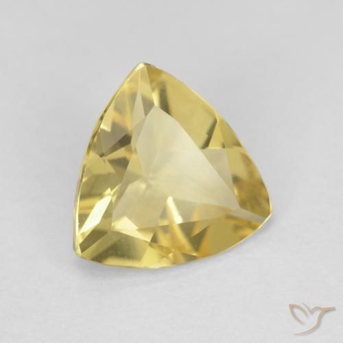 Berilo Luz amarela Natural 1.23ct, Trilhão, VVS