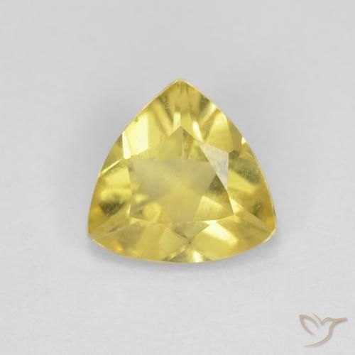 0.96ct Natural amarelo médio Berilo, Trilhão, VVS