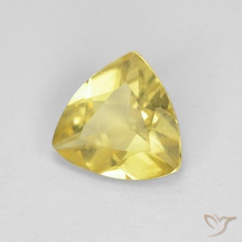 Berilo amarelo médio Natural 0.96ct, Trilhão, VVS