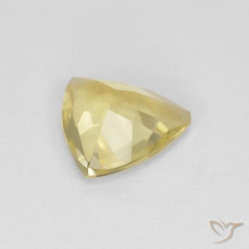 Berilo Medium Light-Yellow Natural 0.88ct, Trilhão, VVS