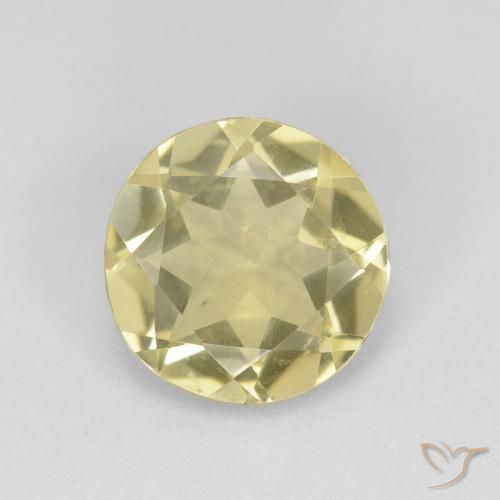 1.45ct Natural Amarelo Claro Laguna Berilo, Redondo, VVS