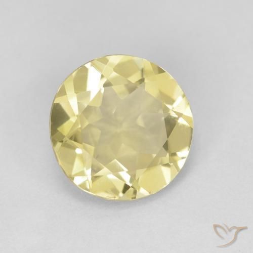 Berilo Amarelo Claro Laguna Natural 1.45ct, Redondo, VVS