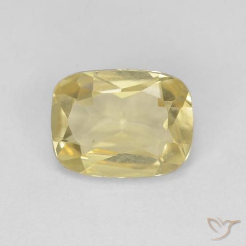 1.25ct Natural Luz Dourada Berilo, Almofada, VVS