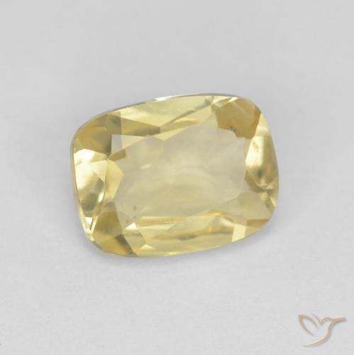 Berilo Luz Dourada Natural 1.25ct, Almofada, VVS
