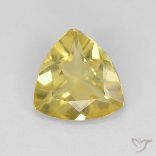 1.27ct Natural ouro amarelado Berilo, Trilhão, VVS