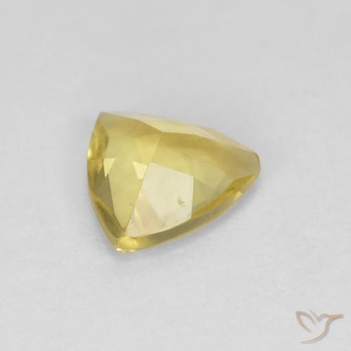 Berilo amarelo médio Natural 0.87ct, Trilhão, VVS