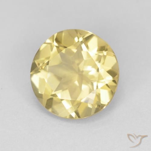 Berilo Luz amarela Natural 1.72ct, Redondo, VVS
