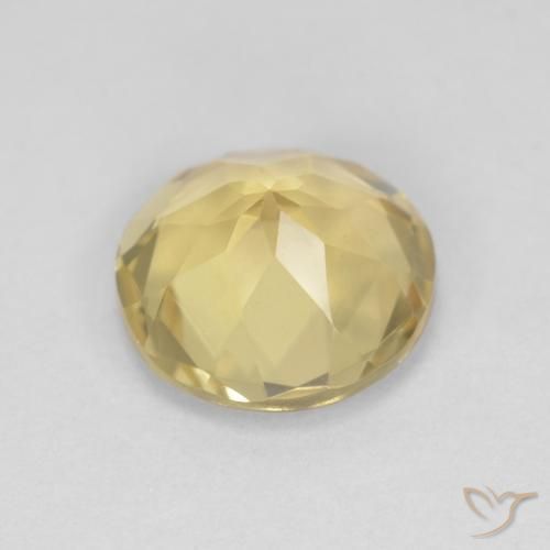 Berilo Luz amarela Natural 1.72ct, Redondo, VVS