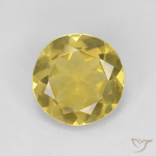 1.65ct Natural ouro amarelado Berilo, Redondo, VVS