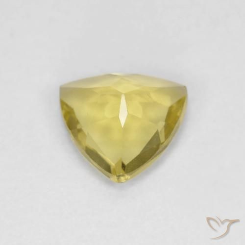 Berilo Medium Light-Yellow Natural 0.88ct, Trilhão, VVS