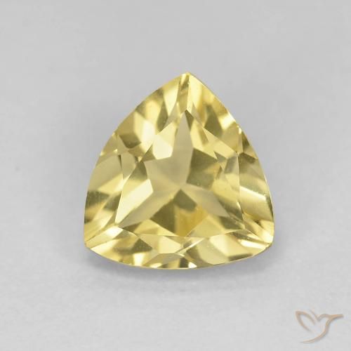 1.32ct Natural Amarelo Dourado Claro Berilo, Trilhão, VVS