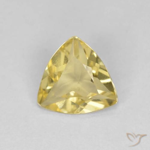 0.82ct Natural Luz Dourada Berilo, Trilhão, VVS