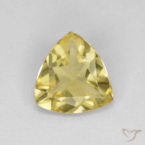 1.05ct Natural Amarelo Dourado Claro Berilo, Trilhão, VVS