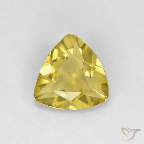 0.93ct Natural Amarelo Toscana Berilo, Trilhão, VVS