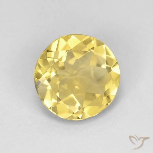 Berilo Medium Light-Yellow Natural 1.60ct, Redondo, VVS