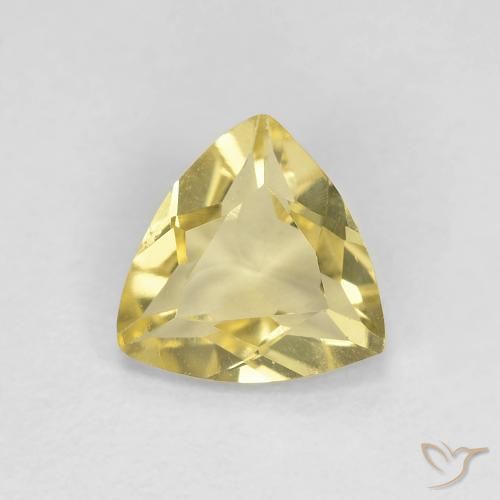 0.88ct Natural Amarelo Toscana Berilo, Trilhão, VVS