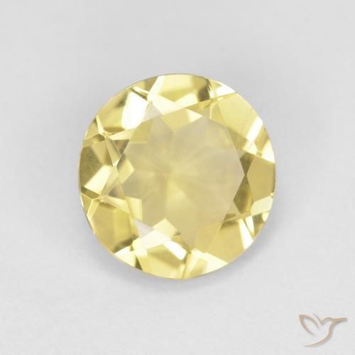 Berilo Amarelo Toscana Natural 1.04ct, Redondo, VVS