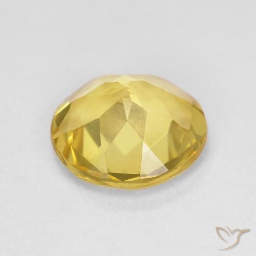 Berilo Amarelo claro Natural 1.47ct, Redondo, VVS