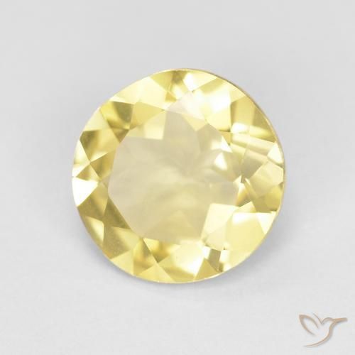 Berilo Luz amarela Natural 1.50ct, Redondo, VVS