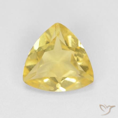 0.94ct Natural Luz amarela Berilo, Trilhão, VVS-VS