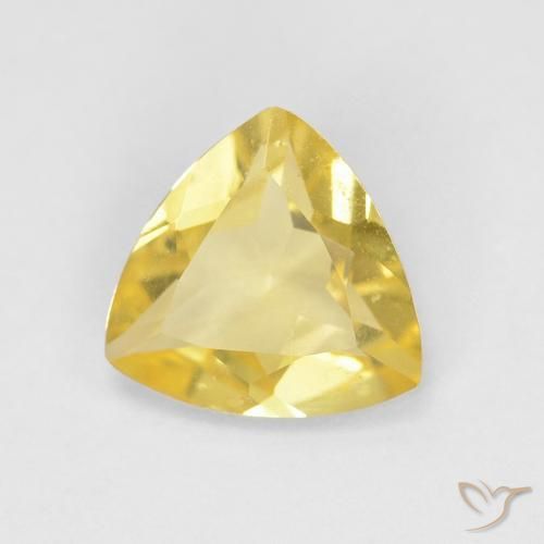 Berilo Luz amarela Natural 0.94ct, Trilhão, VVS-VS
