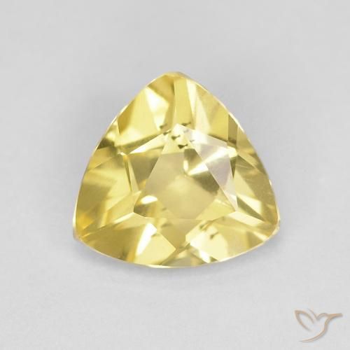 Berilo Luz amarela Natural 0.83ct, Trilhão, VVS-VS