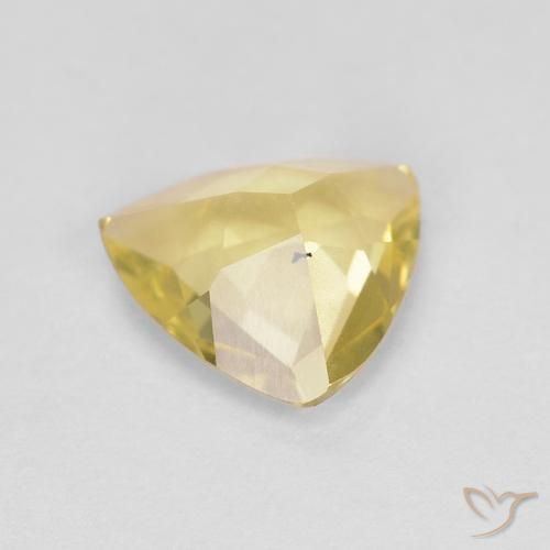 Berilo Luz amarela Natural 0.83ct, Trilhão, VVS-VS