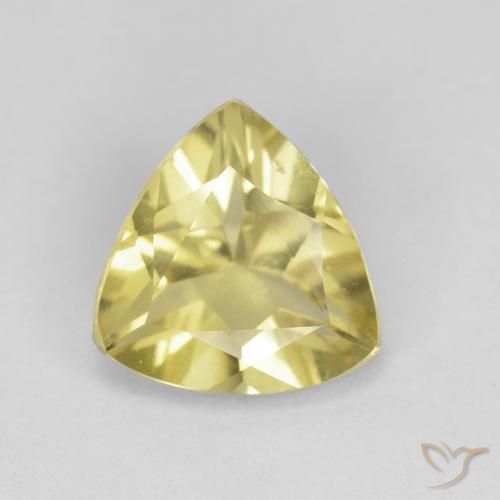 1.26ct Natural Luz amarela Berilo, Trilhão, VVS-VS