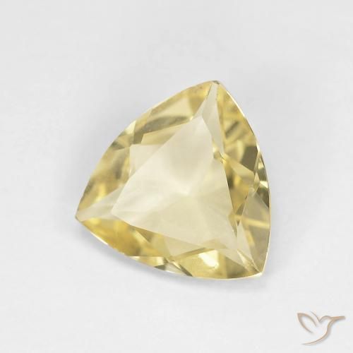 Berilo amarelo quente Natural 1.30ct, Trilhão, VVS