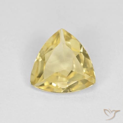 0.80ct Natural amarelo quente Berilo, Trilhão, VVS