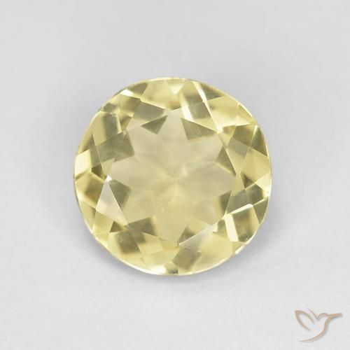 1.45ct Natural Amarelo Dijon muito claro Berilo, Redondo, VVS