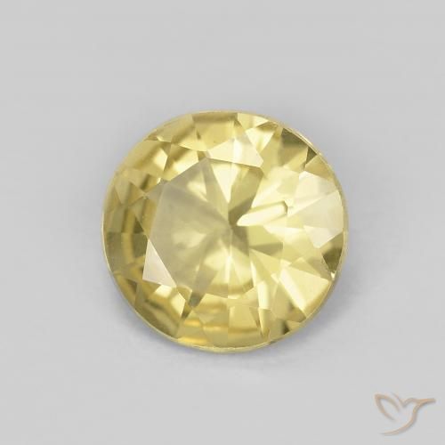 Berilo Luz amarela Natural 1.32ct, Redondo, VVS