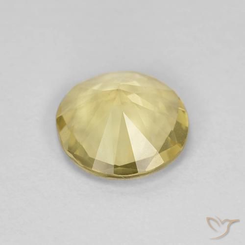 Berilo Luz amarela Natural 1.32ct, Redondo, VVS