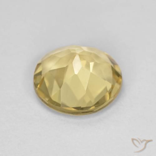 Berilo Luz Dourada Natural 1.60ct, Redondo, VVS