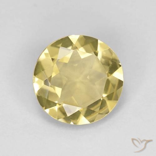 Berilo Luz Dourada Natural 1.53ct, Redondo, VVS
