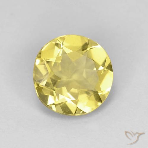Berilo Luz amarela Natural 1.34ct, Redondo, VVS