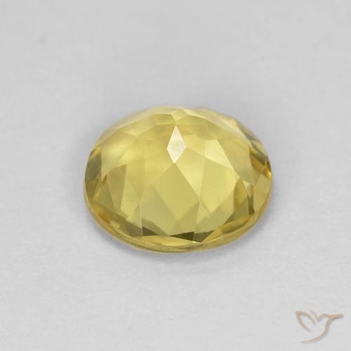 Berilo Luz amarela Natural 1.34ct, Redondo, VVS