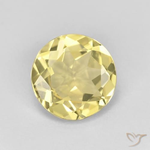 Berilo Luz amarela Natural 1.53ct, Redondo, VVS