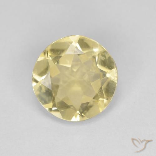 1.63ct Natural Banana Amarela Berilo, Redondo, VVS