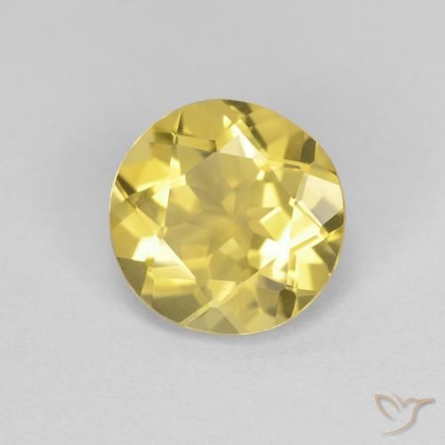 Berilo Amarelo Toscana Natural 1.44ct, Redondo, VVS